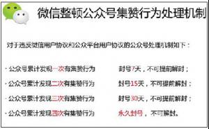 微信禁止公众账号“集赞”玩法 违规4次永久封号